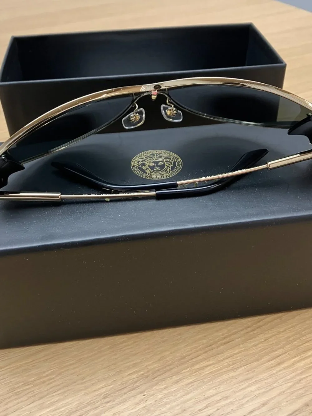 Versace Cat-Eye Wrap Futuristic Sunglasses